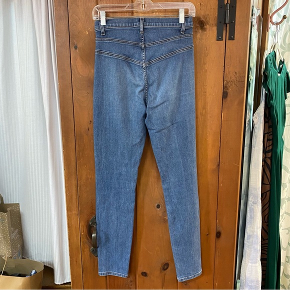 REFORMATION Suzie Skinny Jeans Cut LY583 Wash Rhine Sz 27 - Picture 3 of 6